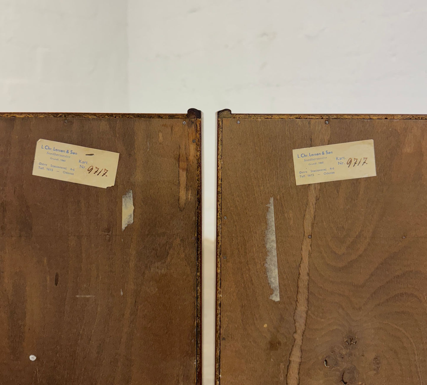 L. Chr. Larsen & Søn Pair of Teak Nightstands - #A1721