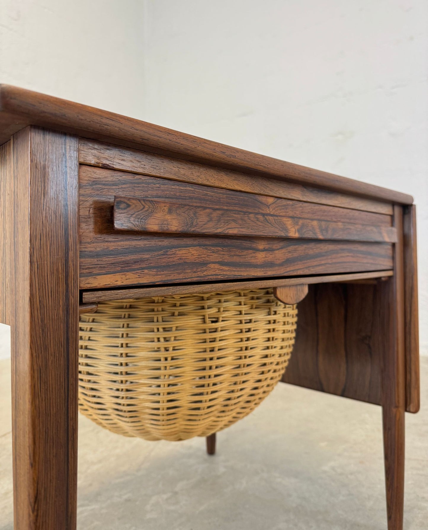 CFC Silkeborg Rosewood Sewing Table Designed by Johannes Andersen - #A1722