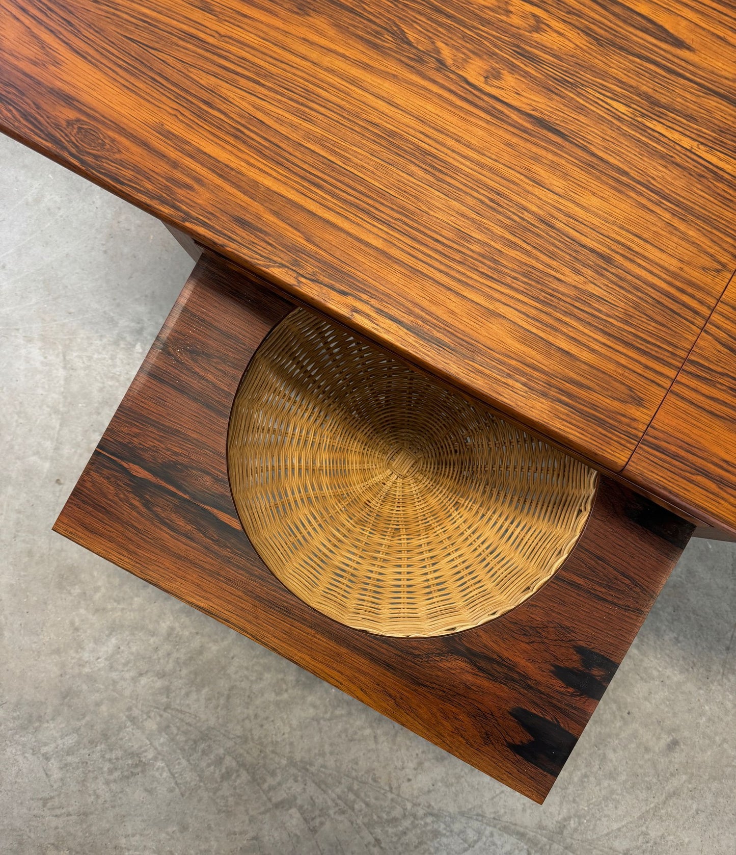 CFC Silkeborg Rosewood Sewing Table Designed by Johannes Andersen - #A1722