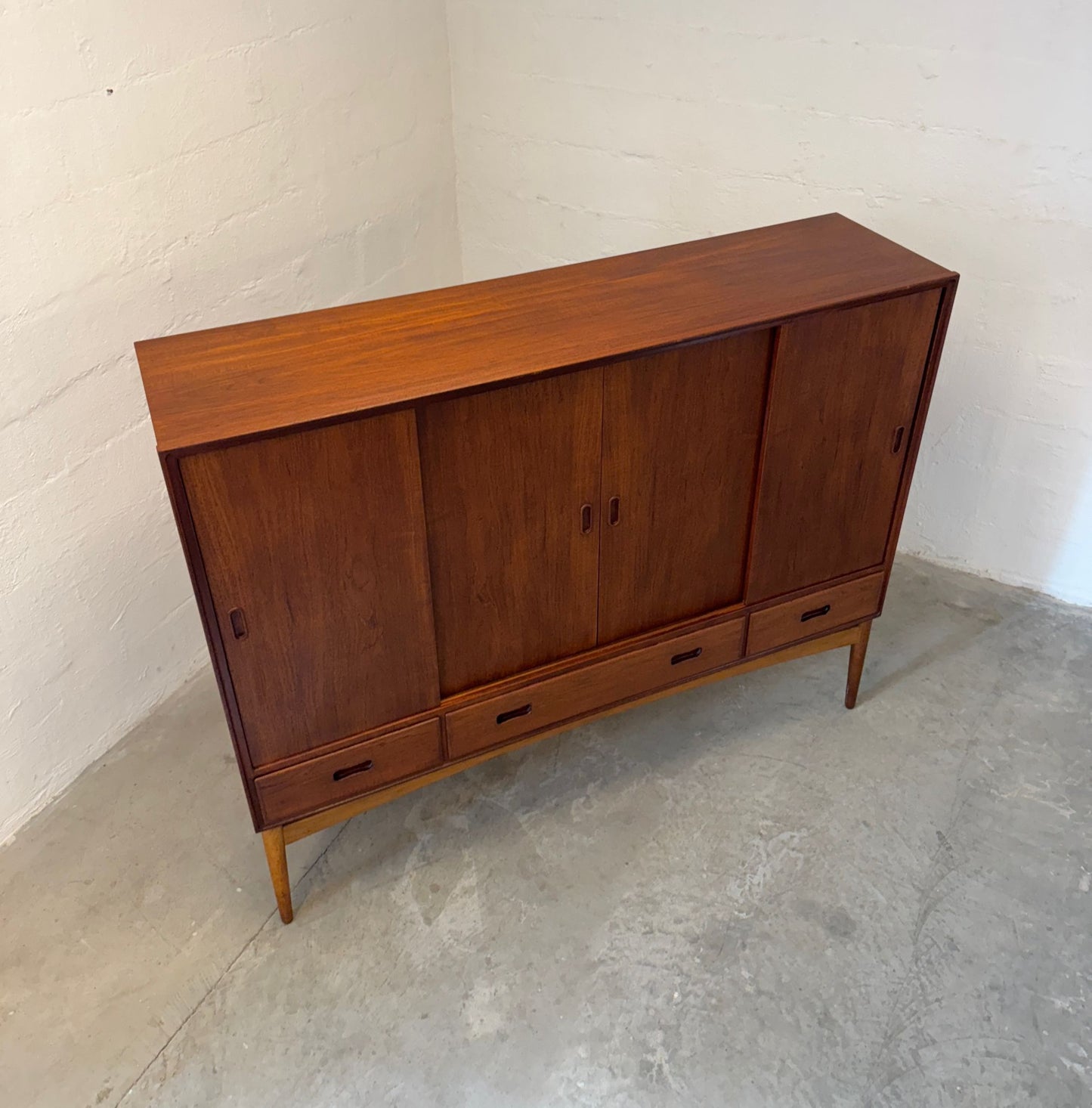 Danish Teak Tall Sideboard / Highboard - #A1724