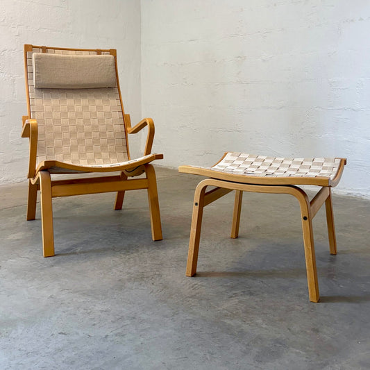 Kvist Møbler “Albert” Armchair & Stool Designed by Finn Østergaard - #A1725