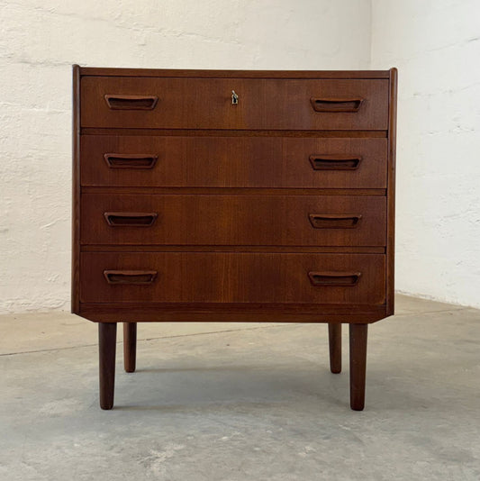 Danish Teak Four Drawer Chest / Dresser - #A1733