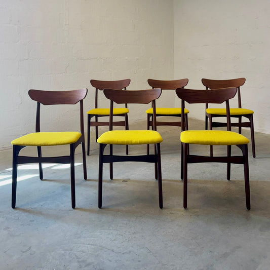 Randers Møbelfabrik Set of 6 Dining Chairs by Schiønning & Elgaard - #A1736