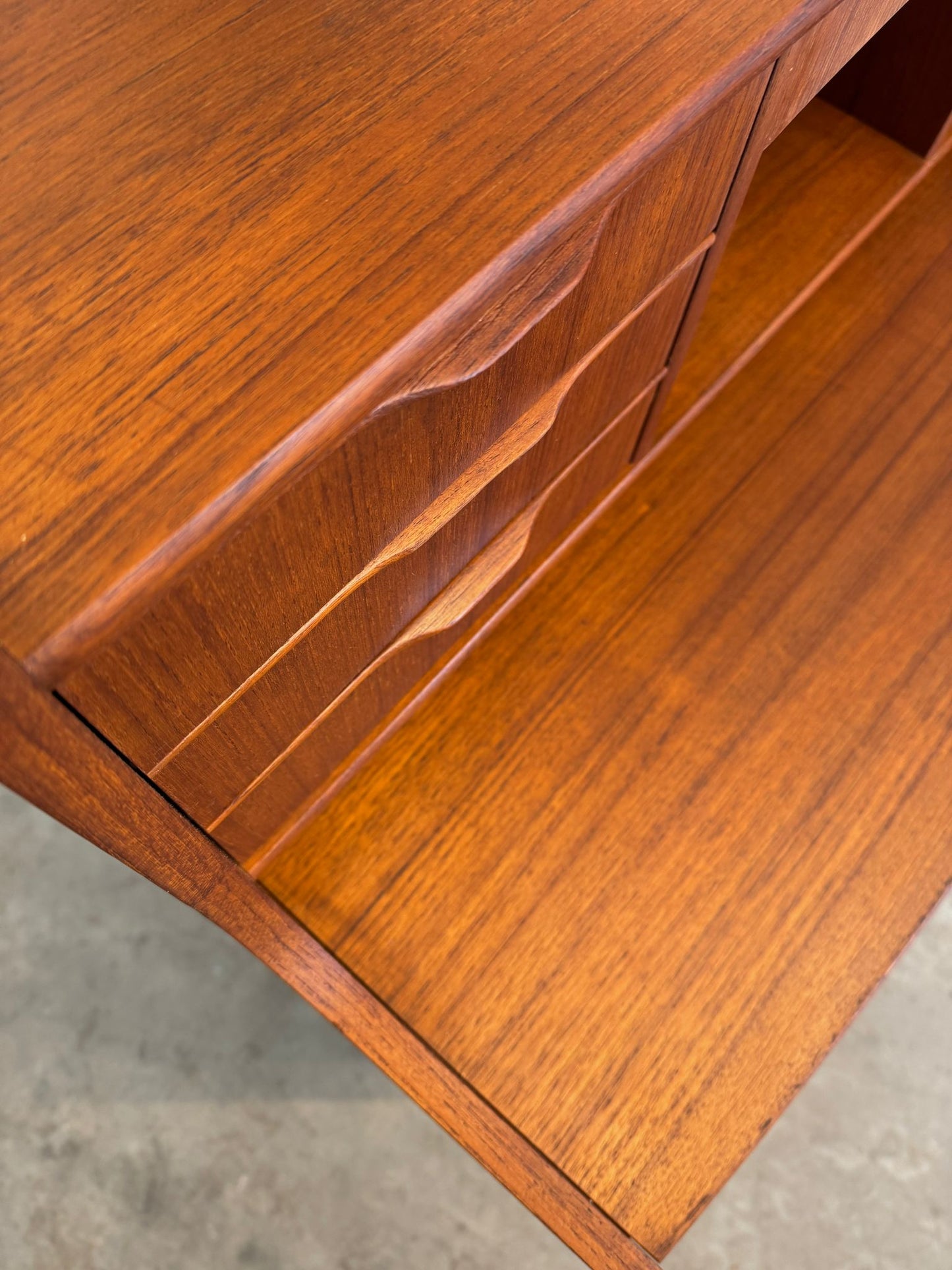 Danish Teak Secretary Desk - #A1741