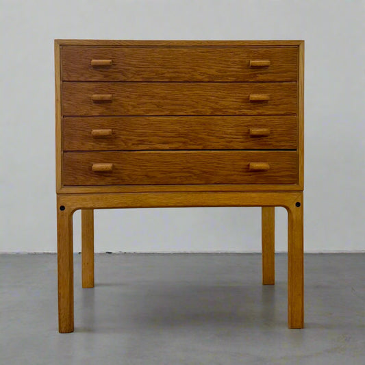 Danish Oak Chest of Drawers / Small Dresser - #A1742