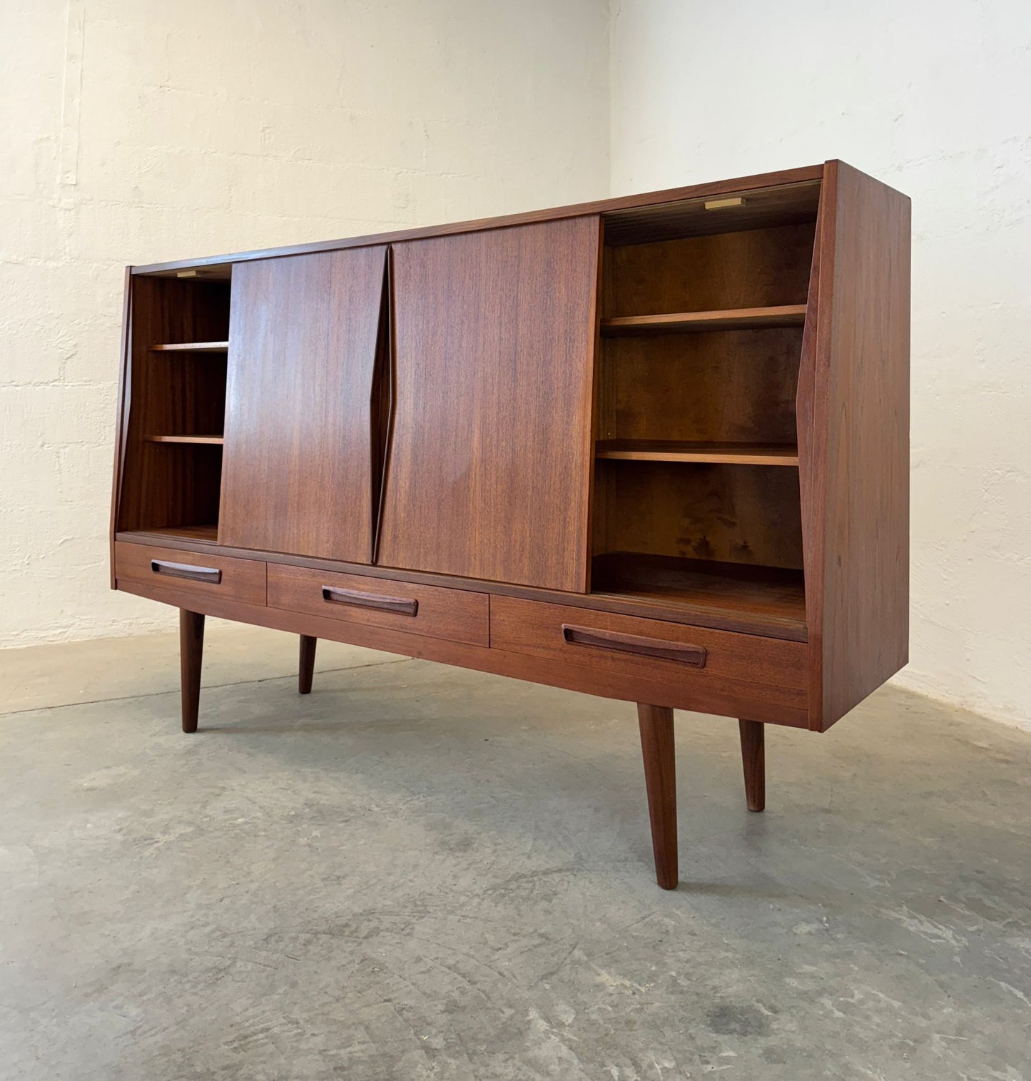 Danish Teak Tall Sideboard / Highboard - #A1744