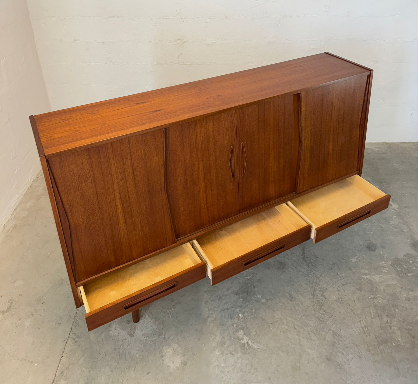 Danish Teak Tall Sideboard / Highboard - #A1744