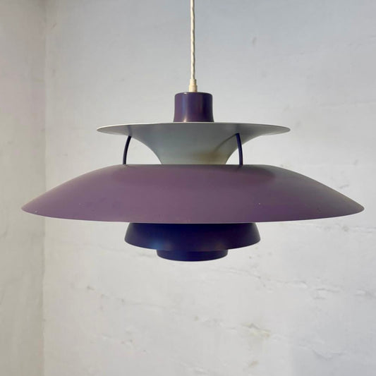 Louis Poulsen PH5 Chandelier in Purple Designed by Poul Henningsen - #A1766