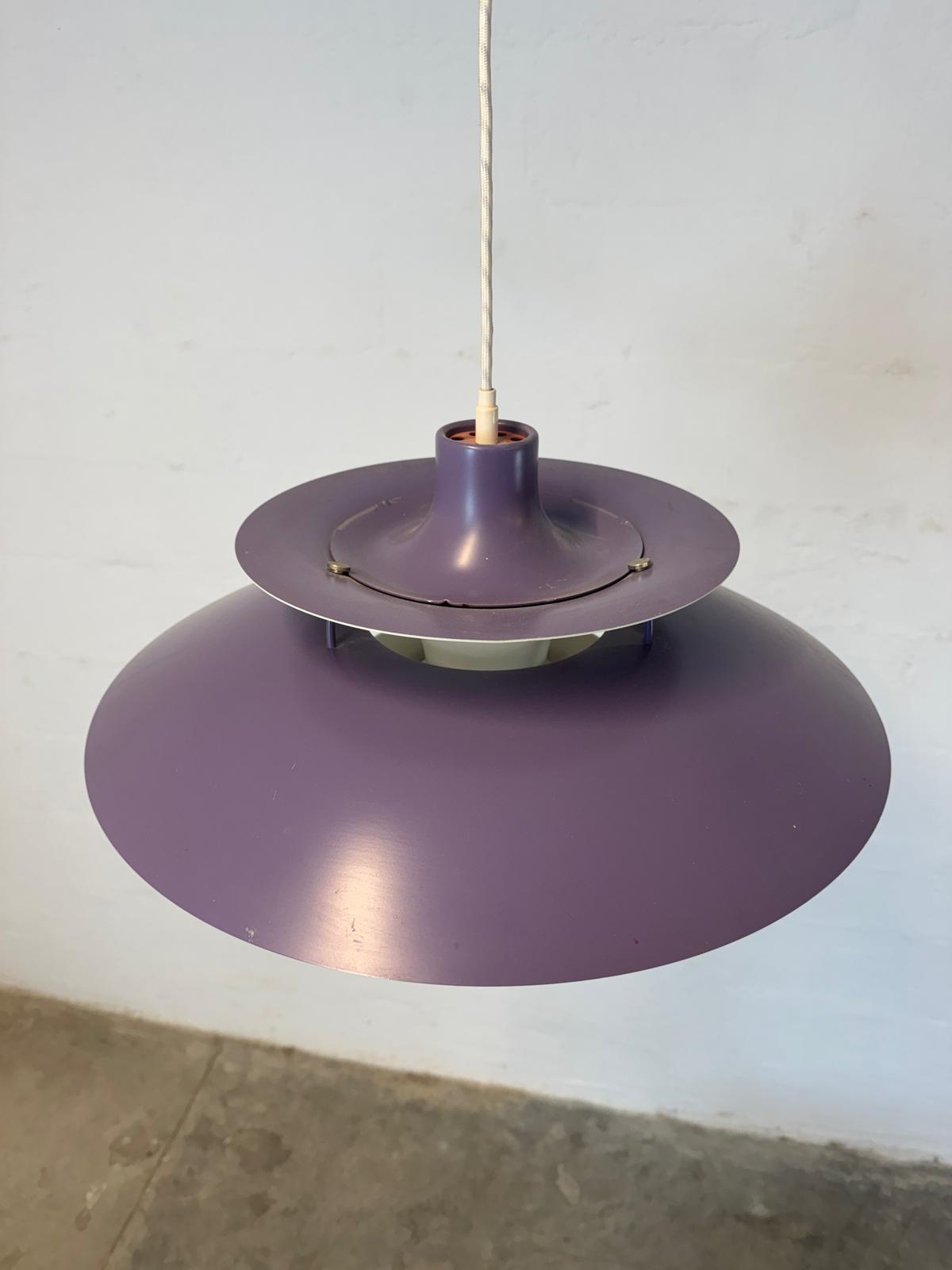 Louis Poulsen PH5 Chandelier in Purple Designed by Poul Henningsen - #A1766