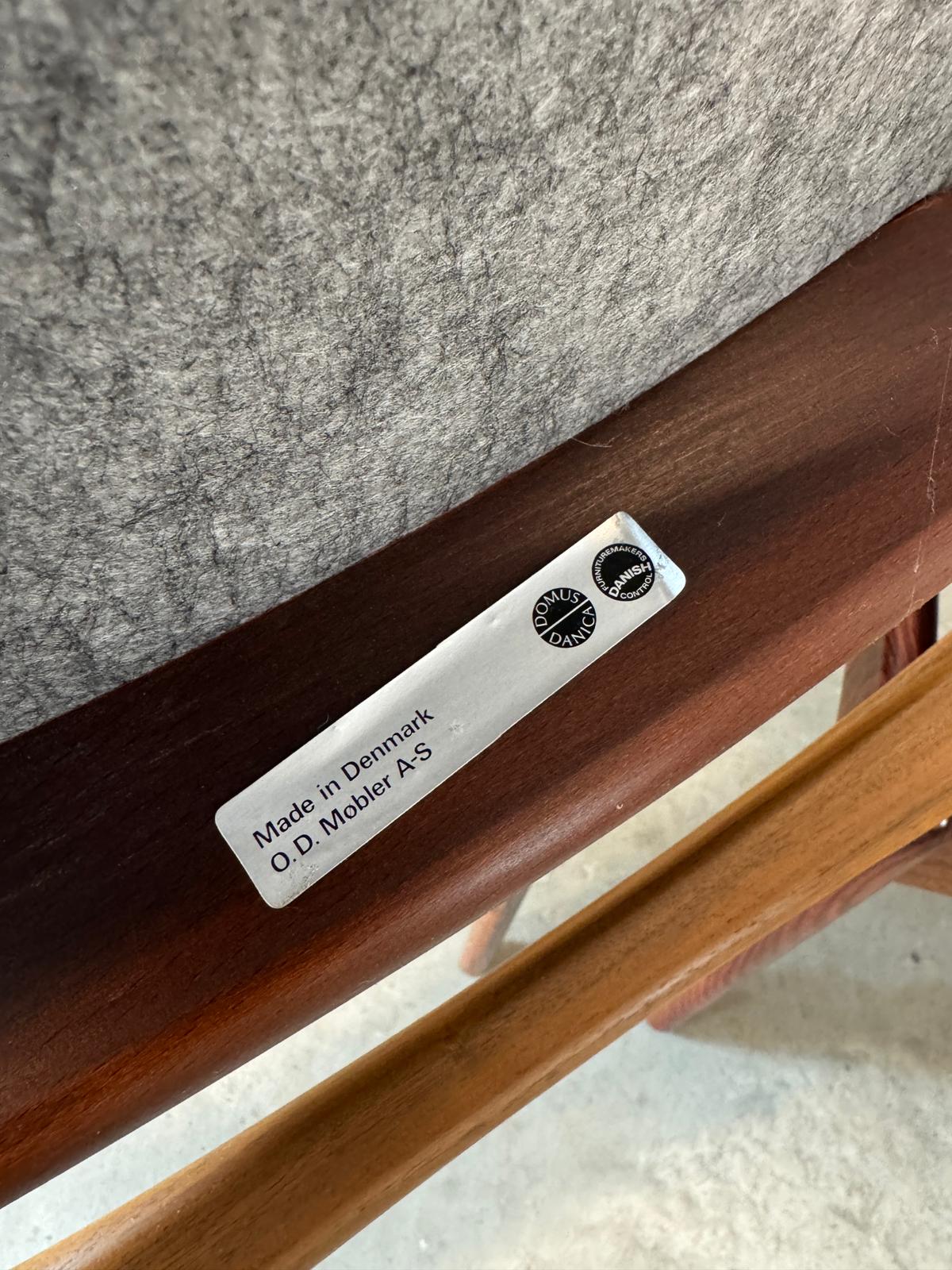 Oddense Maskinsnedkeri A/S Rosewood  Model “OD 49” Set of 6 Dining Chairs  Designed by Erik Buck - #