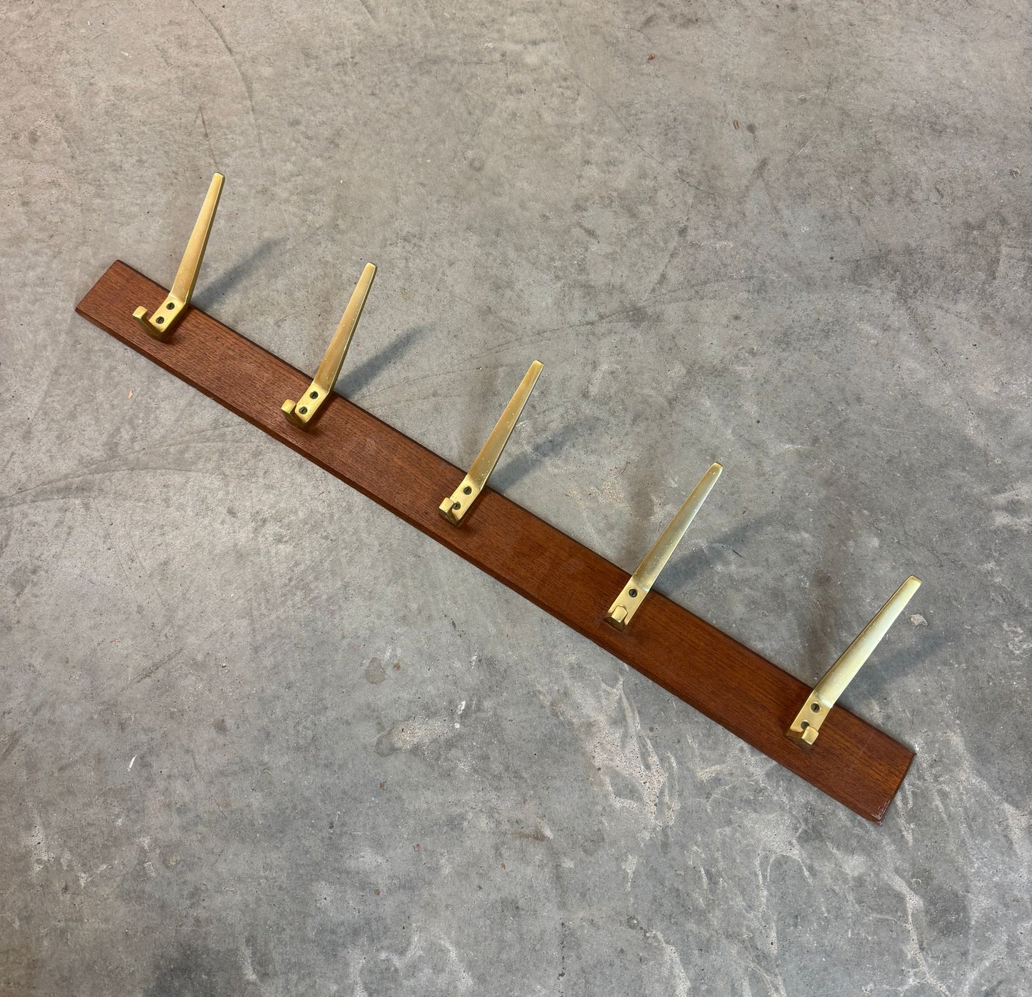 Danish Teak & Metal Coat Rack - #A1756