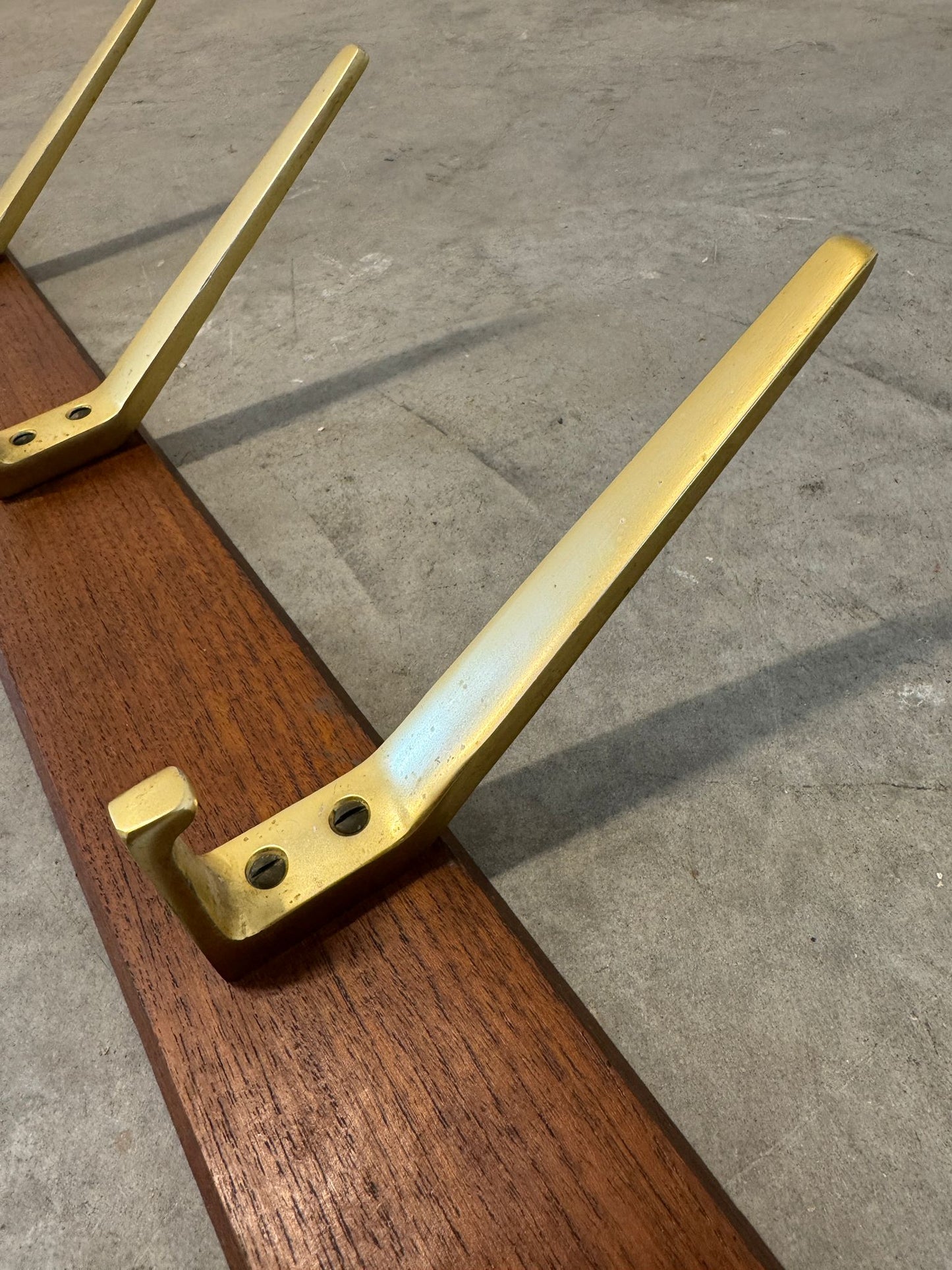 Danish Teak & Metal Coat Rack - #A1756