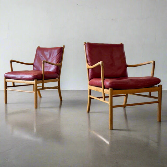 P. Jeppesen Model OW149 Pair of Oak Armchairs Designed by Ole Wanscher - #A1782