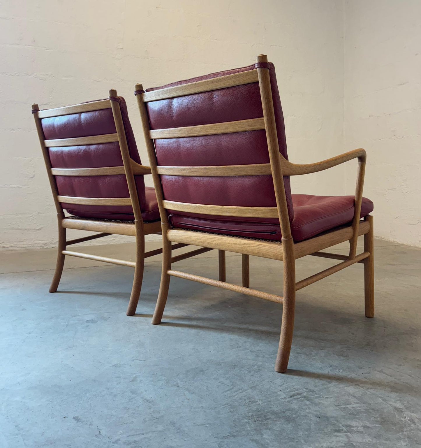 P. Jeppesen Model OW149 Pair of Oak Armchairs Designed by Ole Wanscher - #A1782