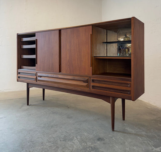 Danish Teak Highboard / Tall Sideboard - #A2100