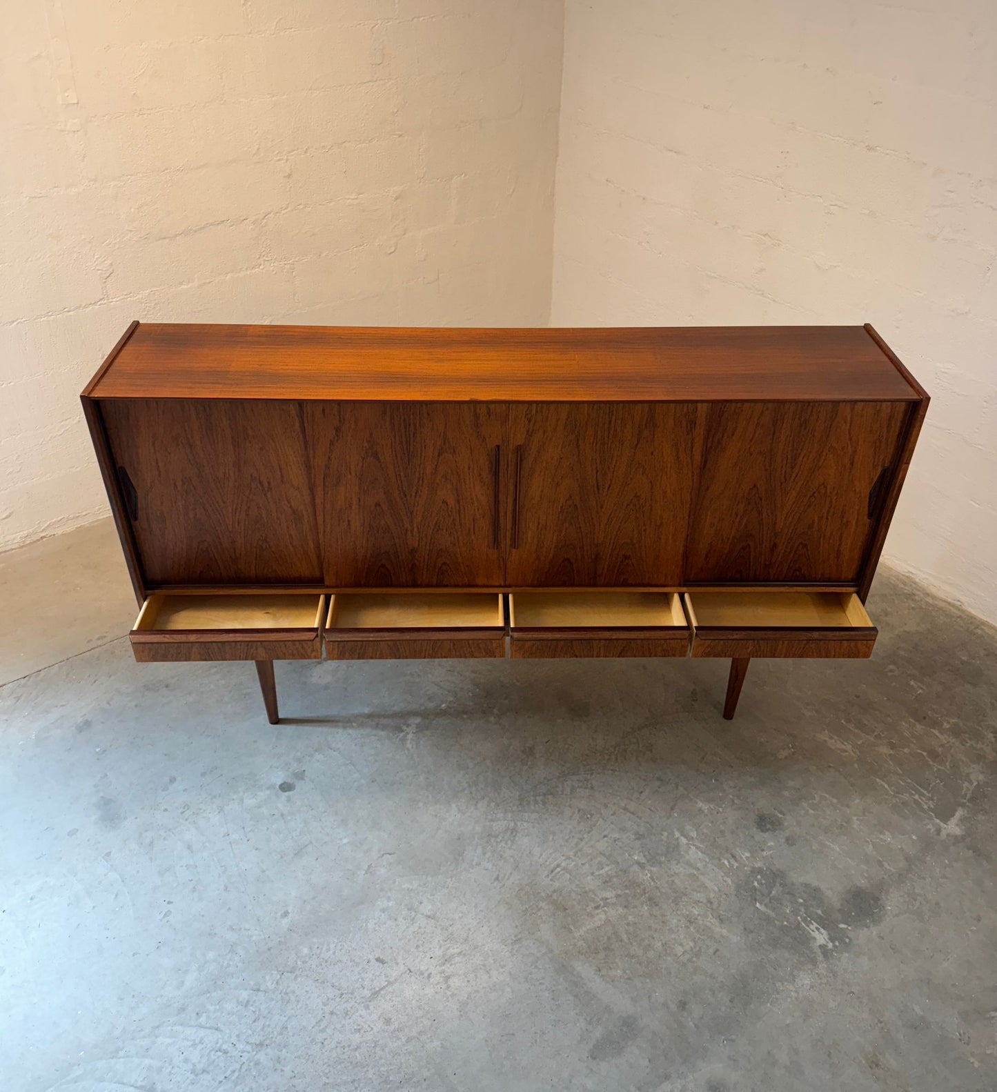 Danish Rosewood Highboard / Tall Sideboard - #A2101