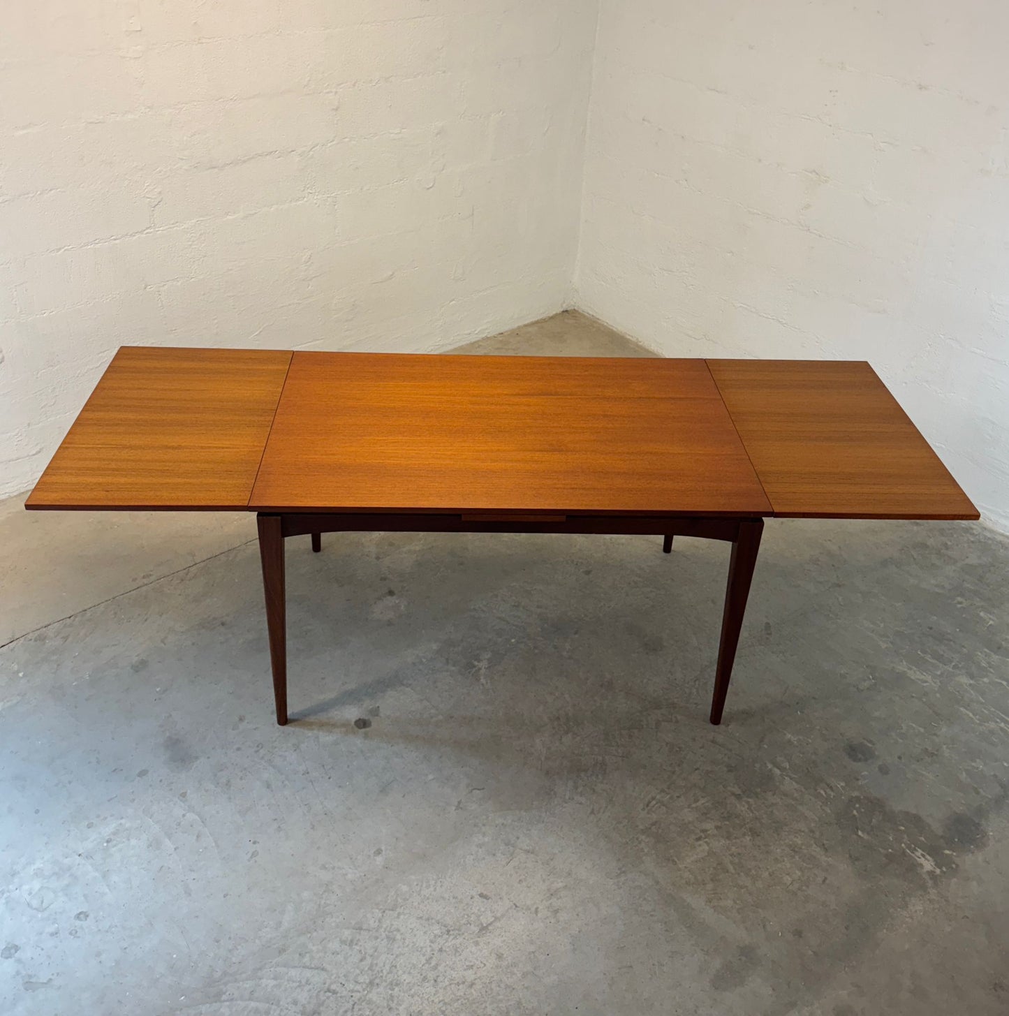 Danish Teak Draw Leaf  Dining Table  - #A2106