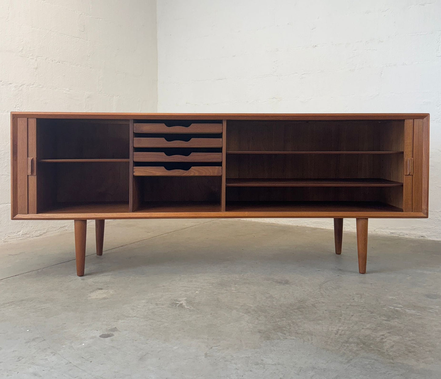 Faarup Møbelfabrik Model #49 Teak Sideboard Designed by Svend Aage Larsen - #A2110