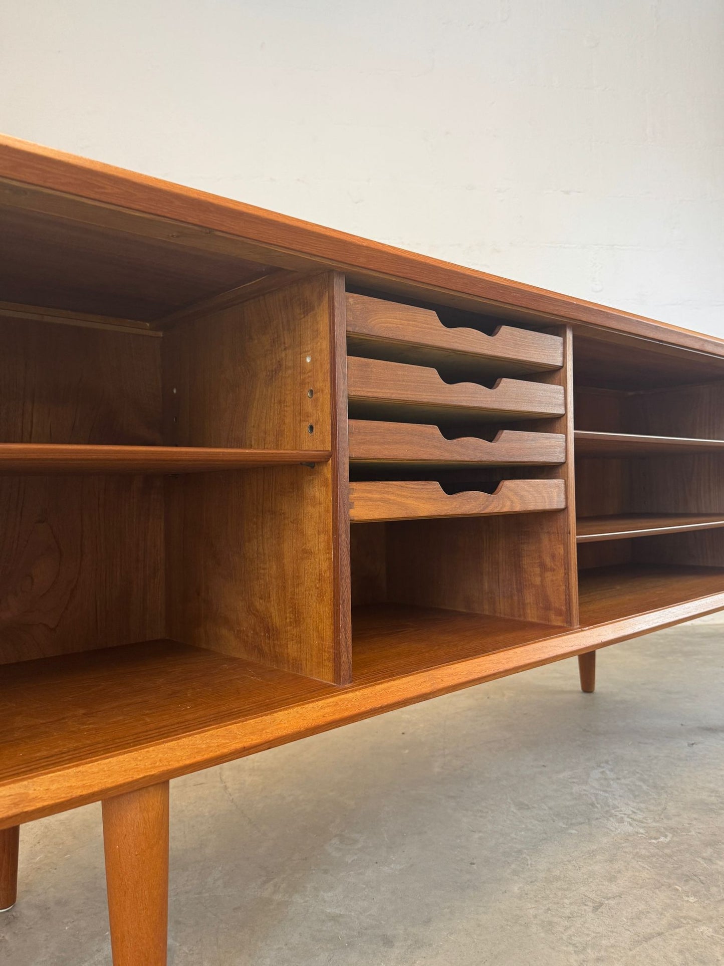 Faarup Møbelfabrik Model #49 Teak Sideboard Designed by Svend Aage Larsen - #A2110