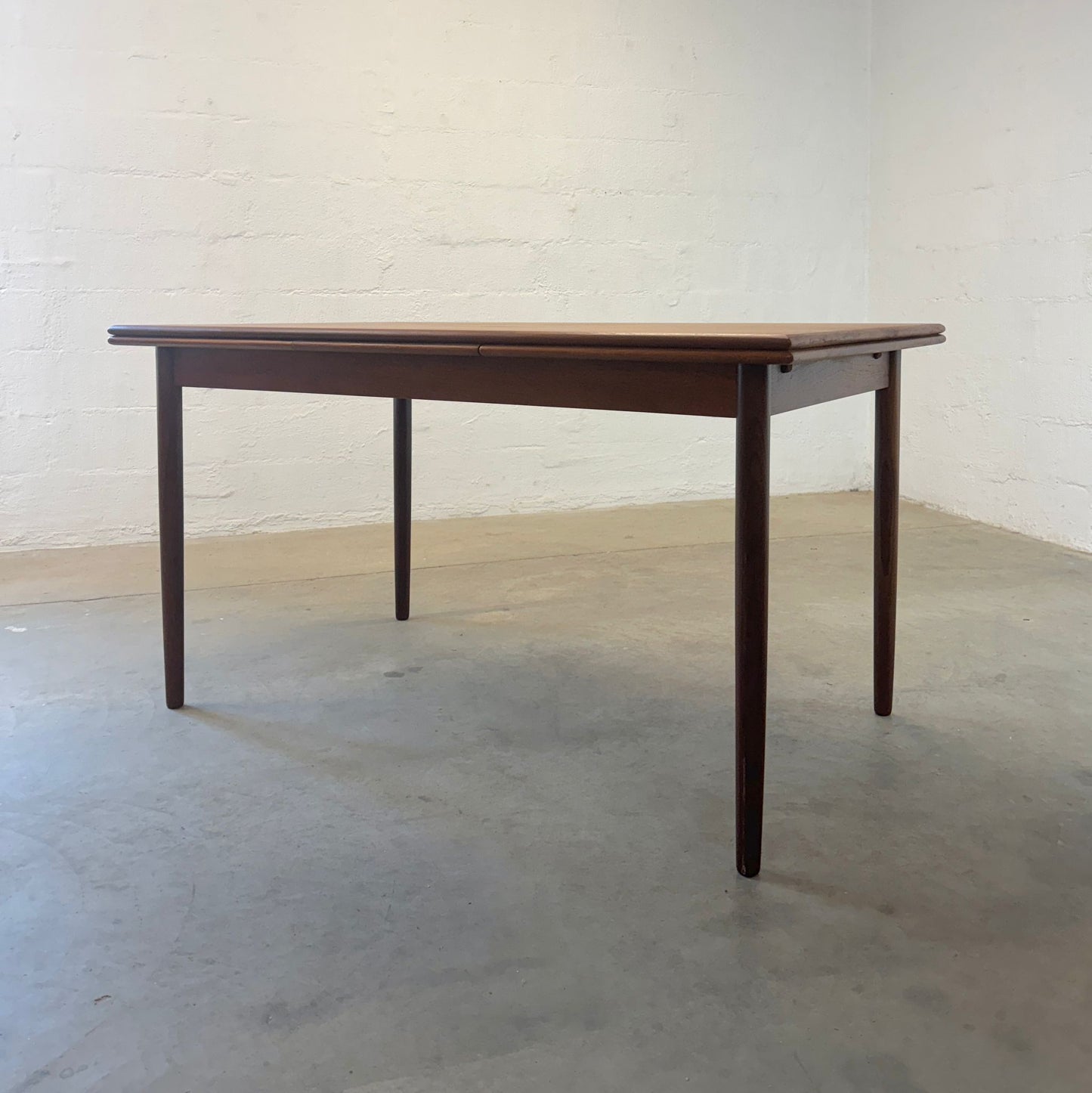Danish Teak Draw Leaf Dining Table - #A2115