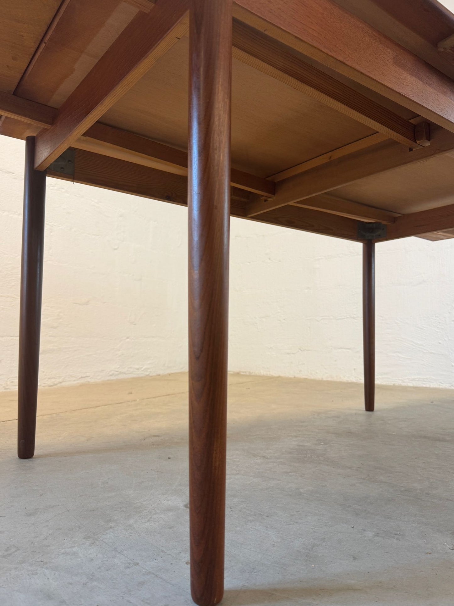 Danish Teak Draw Leaf Dining Table - #A2115