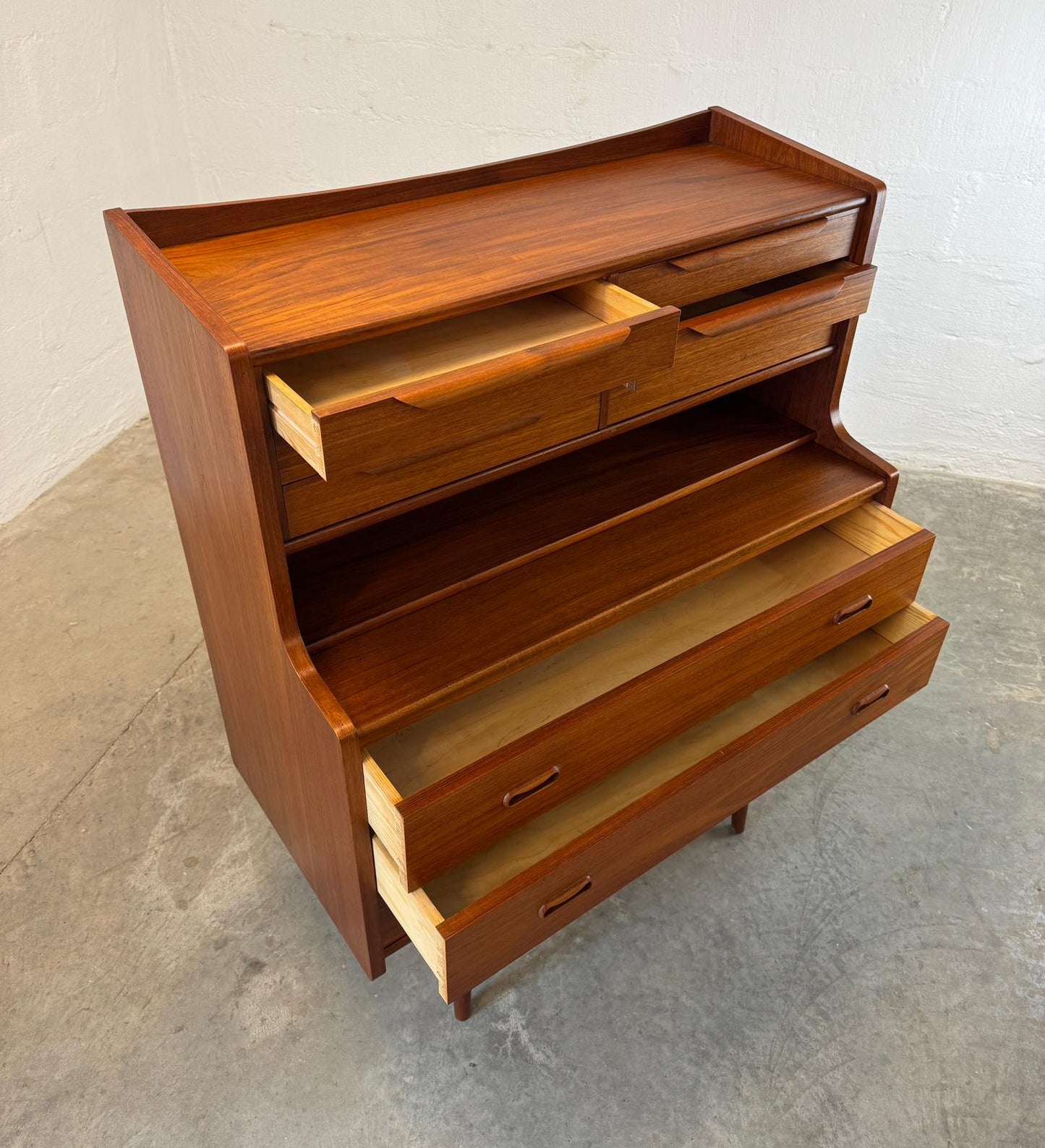 Danish Teak Secretary Desk - #A2117