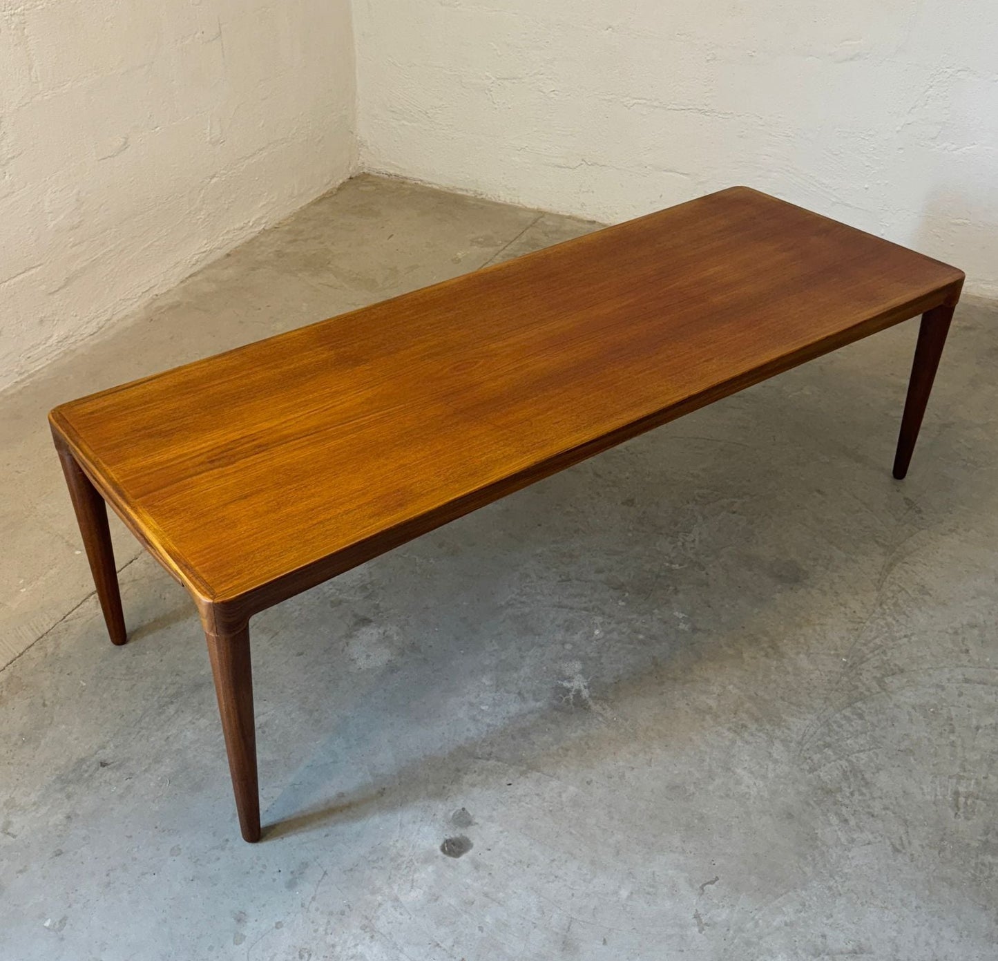 Danish Teak Coffee Table with Hidden Formica Shelf - #A2119