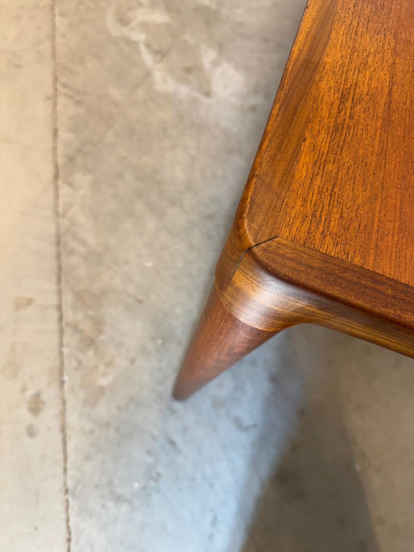 Danish Teak Coffee Table with Hidden Formica Shelf - #A2119