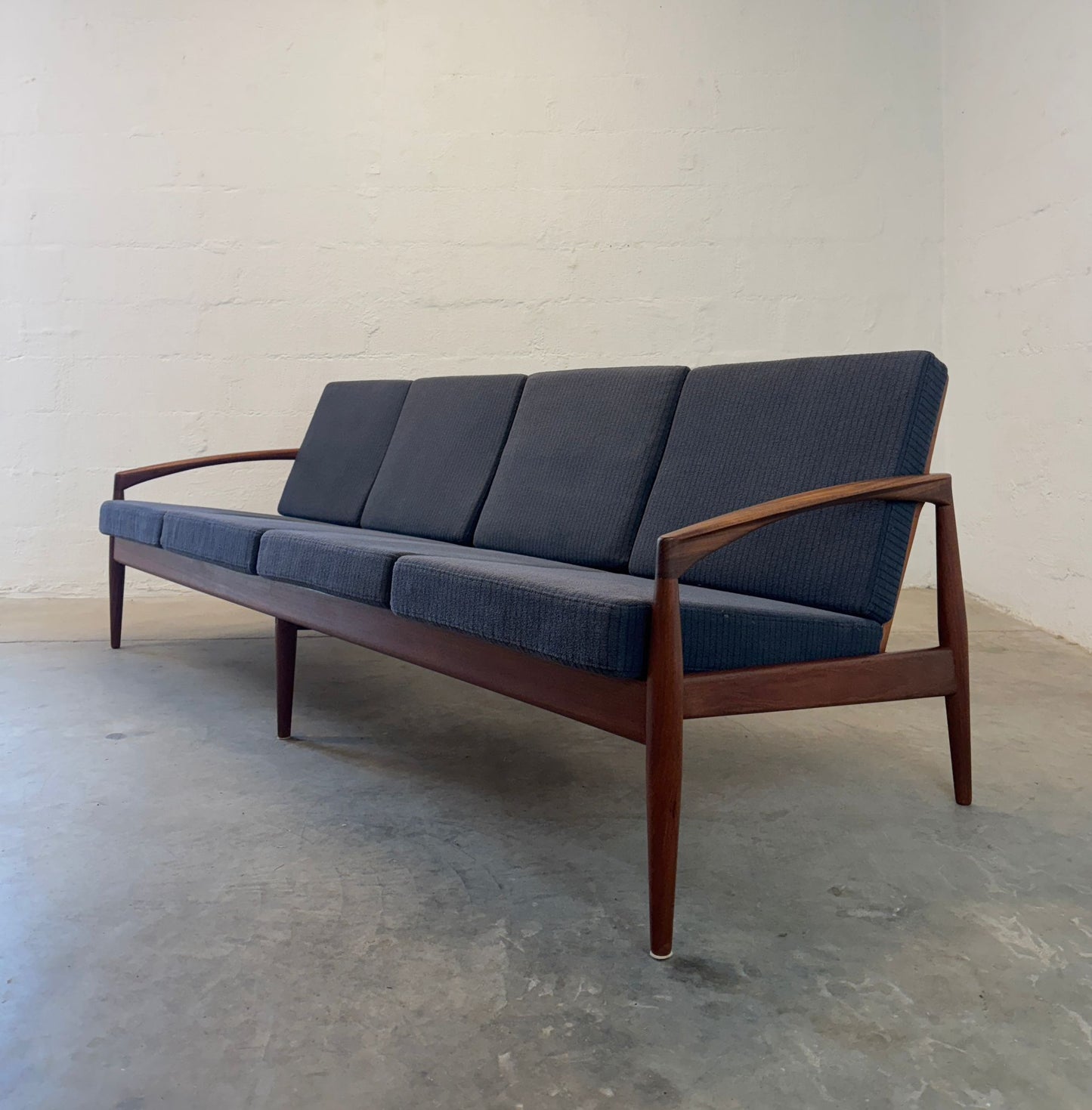 Magnus Olesen “Paperknife” 4 Seater Sofa, Model 121, Designed by Kai Kristiansen - #A2121