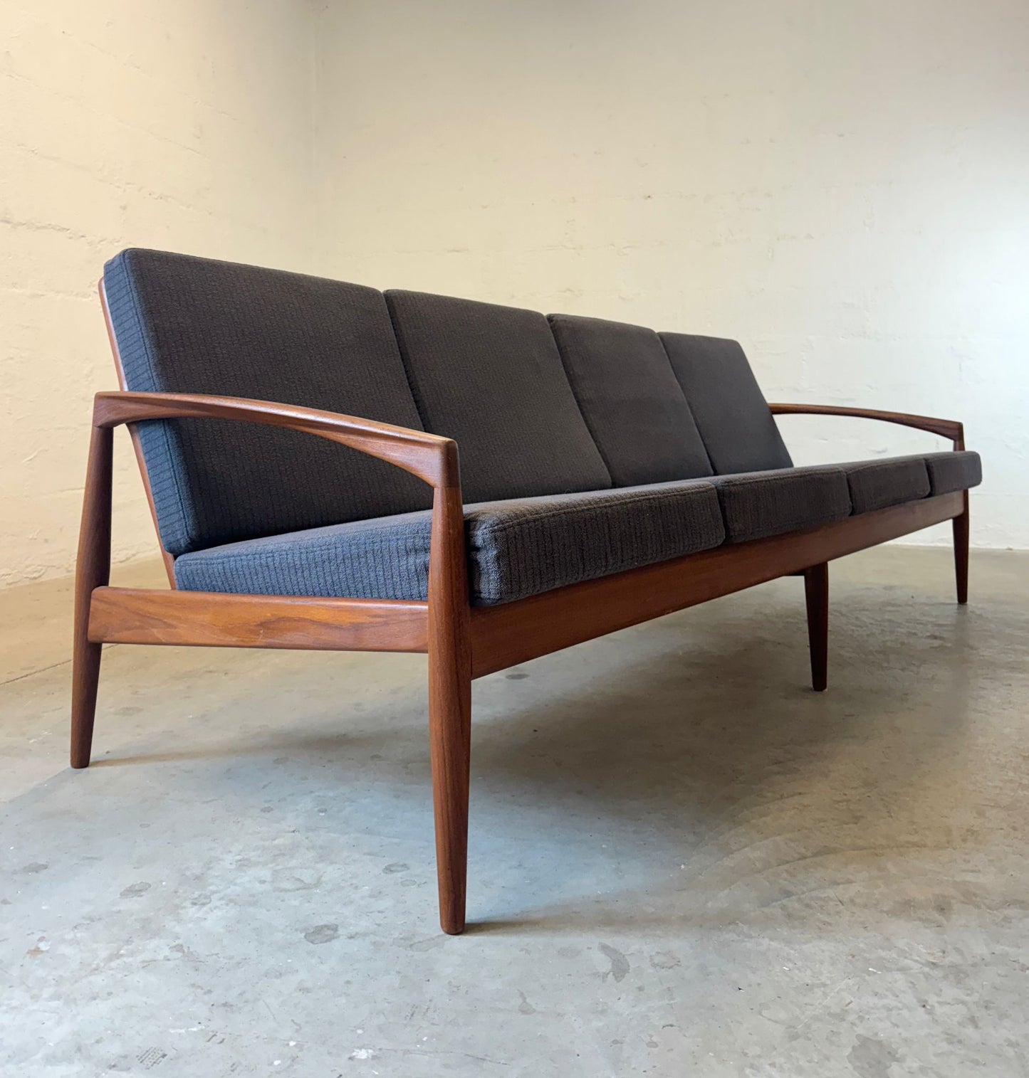 Magnus Olesen “Paperknife” 4 Seater Sofa, Model 121, Designed by Kai Kristiansen - #A2121