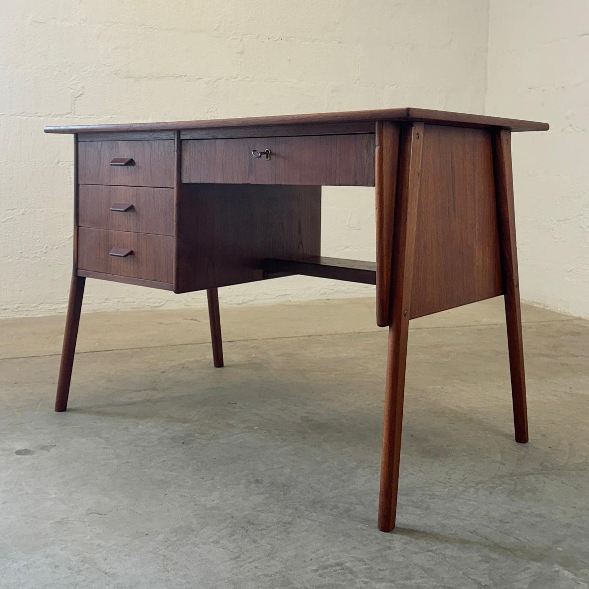 Danish Teak Writing Desk - #A2122