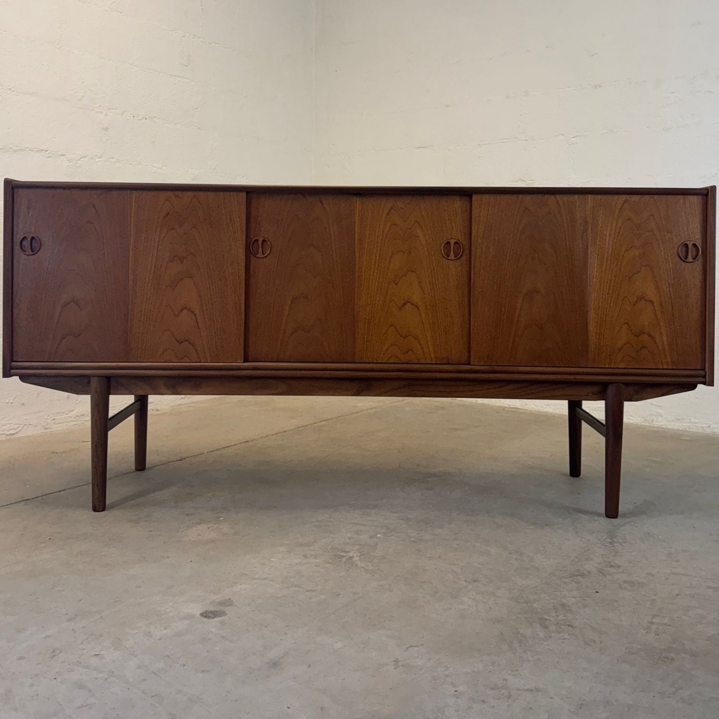 Danish Teak Sideboard with Hidden Bar - #A2128