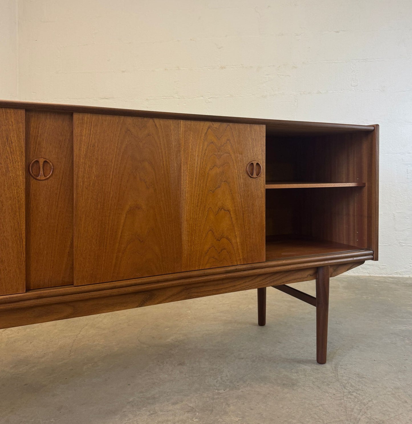 Danish Teak Sideboard with Hidden Bar - #A2128