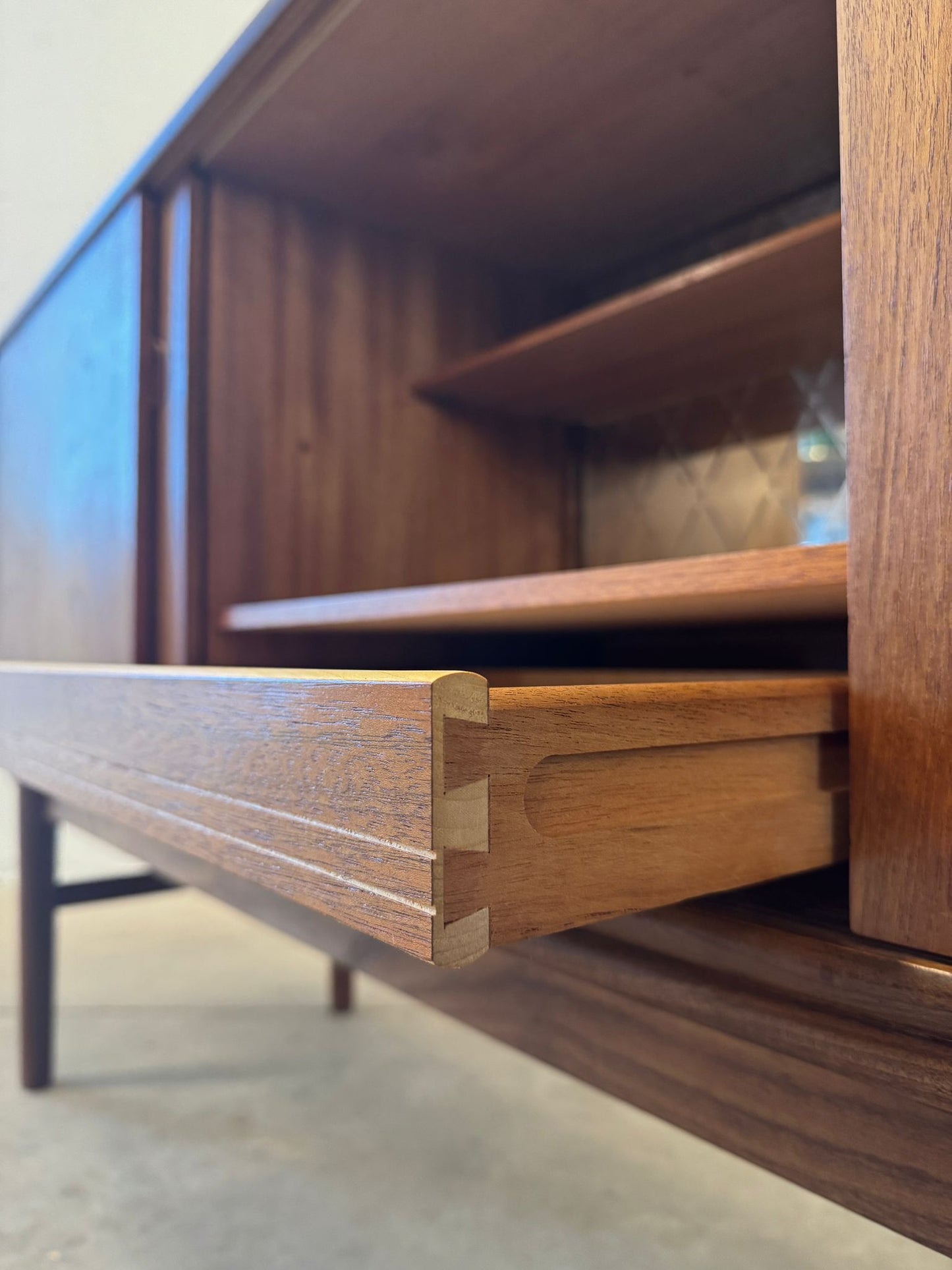 Danish Teak Sideboard with Hidden Bar - #A2128