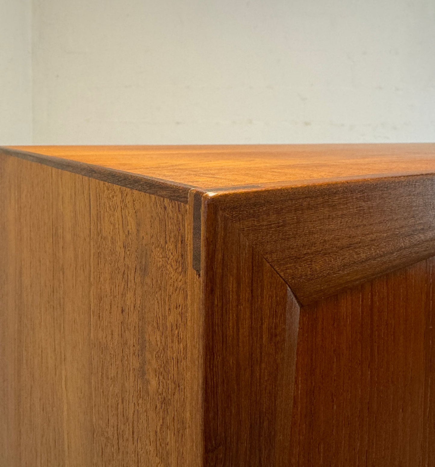 Danish Tall Sideboard / Highboard with Bow Front Drawers in the style of Arne Vodder - #A2130