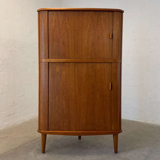 Skovmand & Andersen Model 3 Teak Corner Cabinet w/ Bar Cabinet Designed by Arne Hovmand Olsen - #A2131