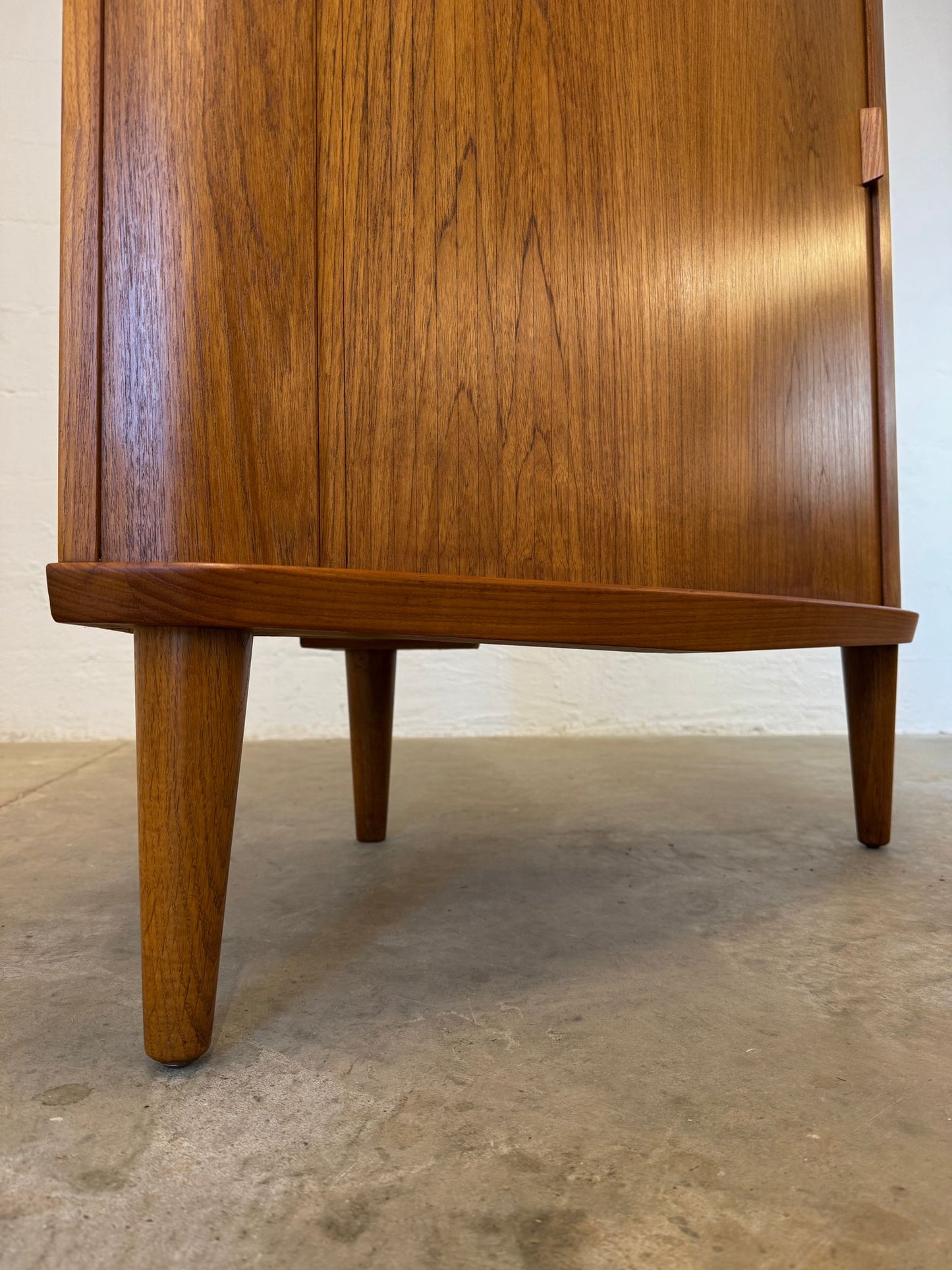 Skovmand & Andersen Model 3 Teak Corner Cabinet w/ Bar Cabinet Designed by Arne Hovmand Olsen - #A2131