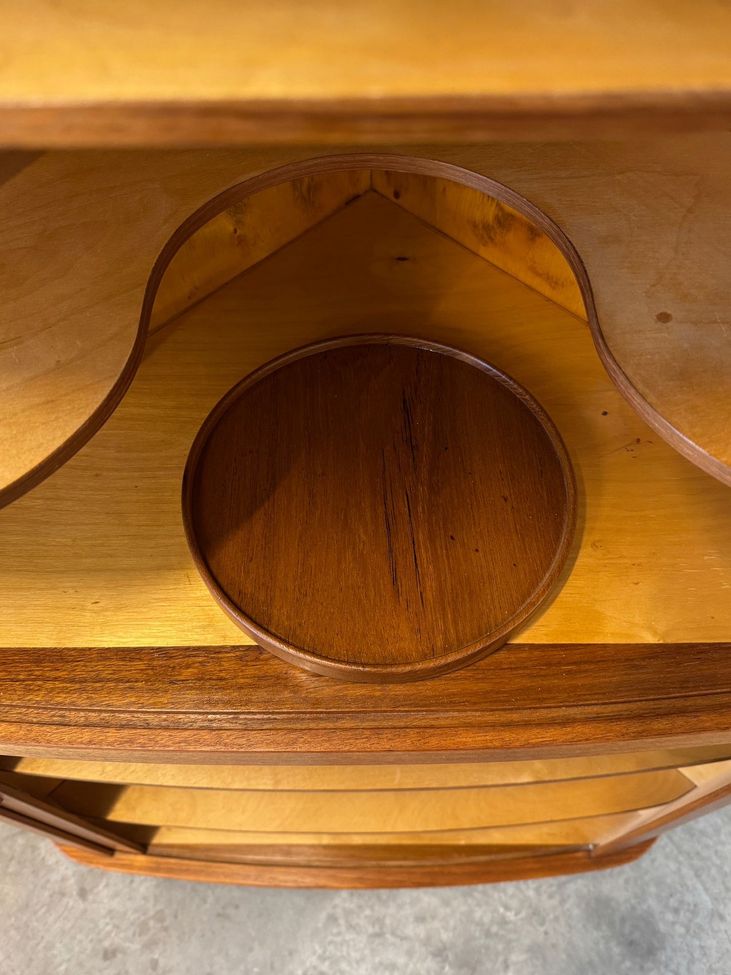 Skovmand & Andersen Model 3 Teak Corner Cabinet w/ Bar Cabinet Designed by Arne Hovmand Olsen - #A2131