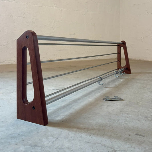 Søborg Møbler Teak & Metal Coat Rack Designed by Børge Mogensen  - #A2139