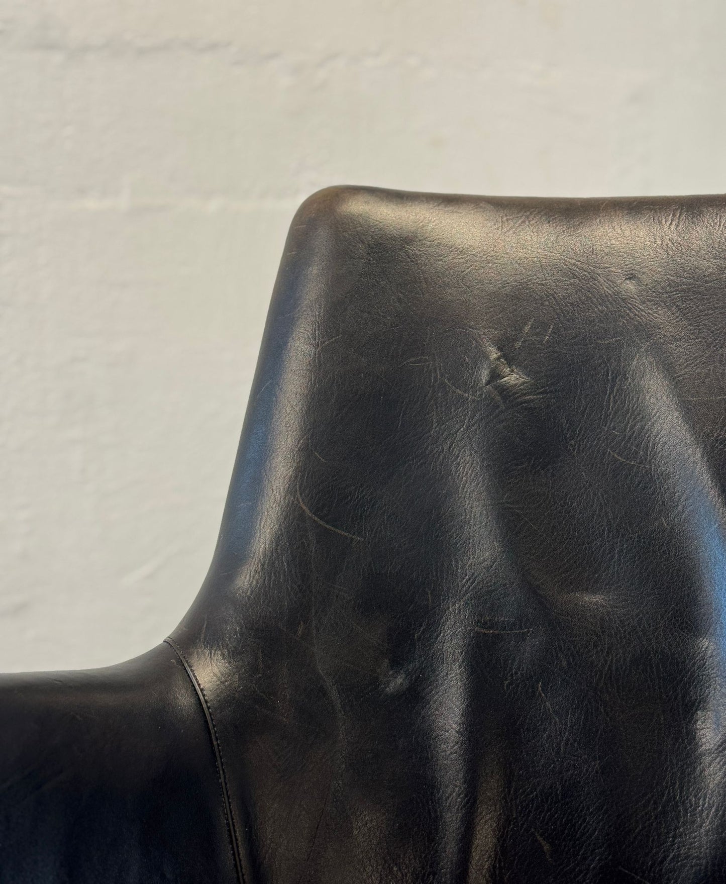 Ivan Schlechter Leather Model AV 53 Loveseat & Chair Designed by Arne Vodder - #A2138