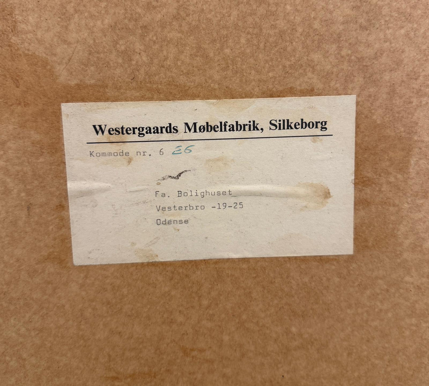 P. Westergaards Møbelfabrik Oak Tall Dresser - #A2141