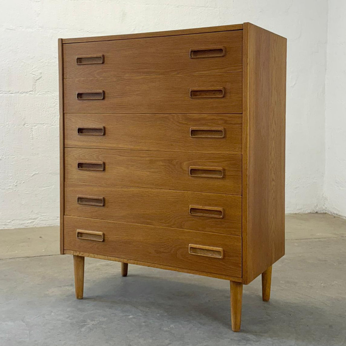 P. Westergaards Møbelfabrik Oak Tall Dresser - #A2141