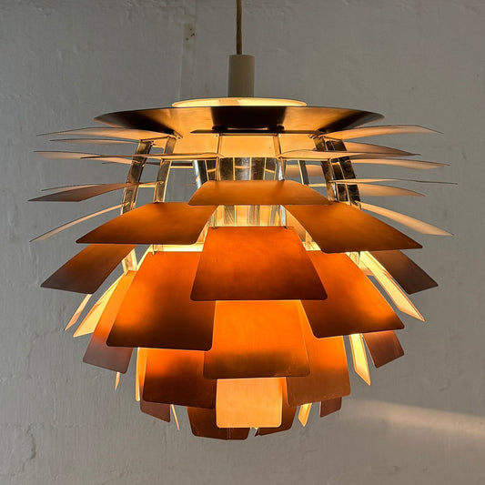 Louis Poulsen Artichoke Lamp in Copper Designed by Poul Henningsen (Large)