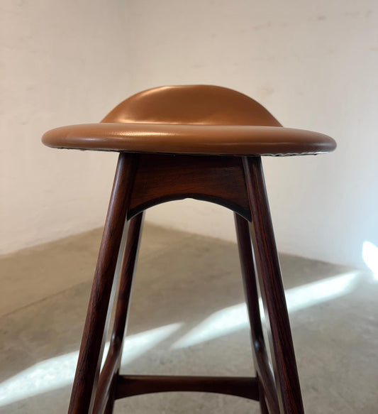 Oddense Maskinsnedkeri A/S Rosewood Model OD61 Stool Designed by Erik Buch - #A2145
