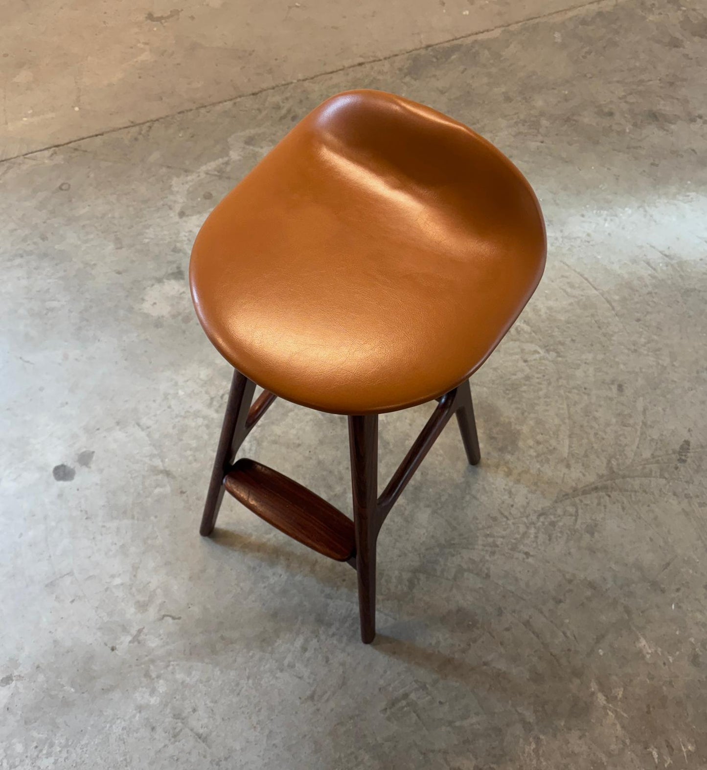 Oddense Maskinsnedkeri A/S Rosewood Model OD61 Stool Designed by Erik Buch - #A2145