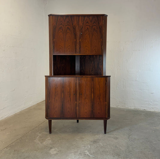 Danish Rosewood Corner Cabinet - #A2146