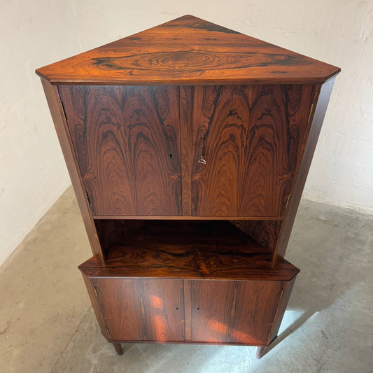 Danish Rosewood Corner Cabinet - #A2146