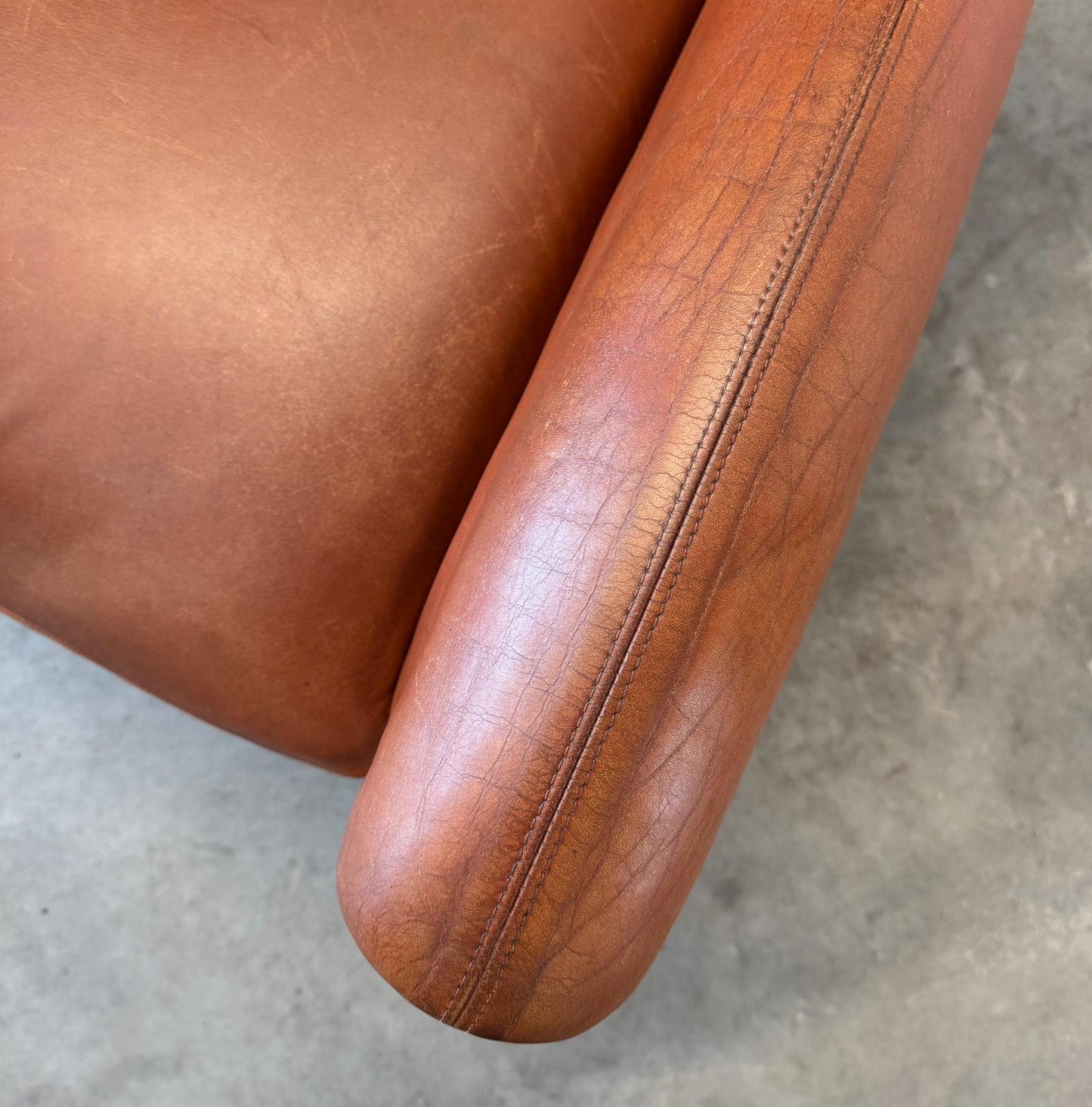 Søren Willadsen Leather & Rosewood Model No.110 Armchair Designed by Illum Wikkelsø - #A2149