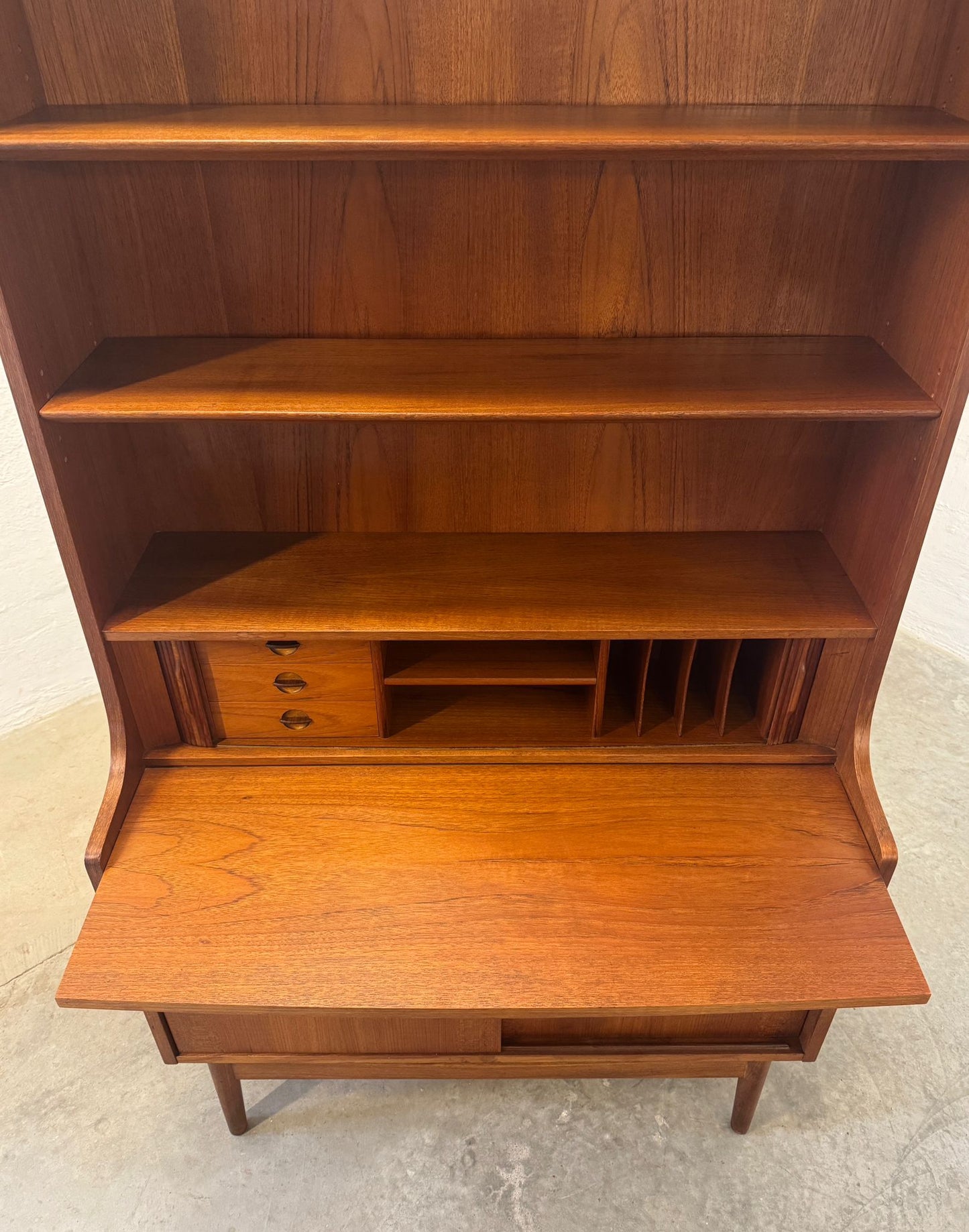 Nexø Møbelfabrik Teak Secretary Desk & Bookcase Designed by Johannes Sorth - #A2156
