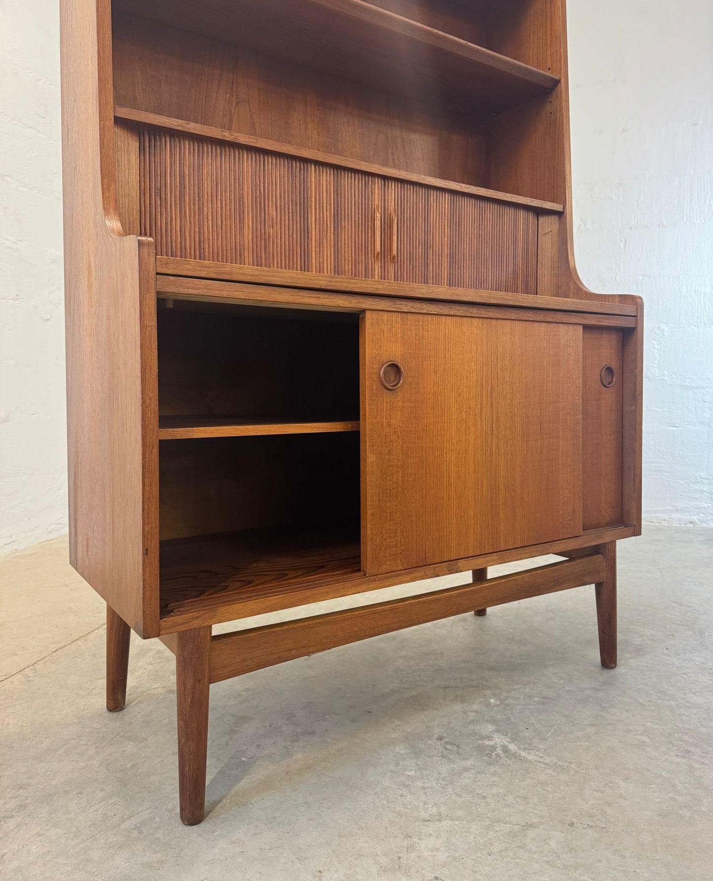 Nexø Møbelfabrik Teak Secretary Desk & Bookcase Designed by Johannes Sorth - #A2156